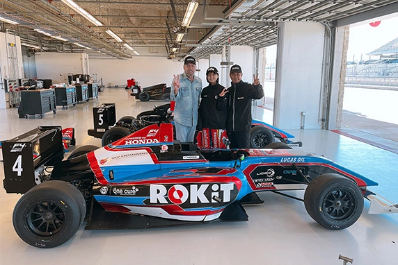 ROKiT has joined forces with 14-year-old racing driver Juju